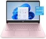 HP - 14-inch Micro-Edge HD Display Laptop - Intel Celeron N4120-4GB Memory - 64GB eMMC - Windows 11 Home S Mode, Thin & Portable - One Year of Microsoft 365 - Pink