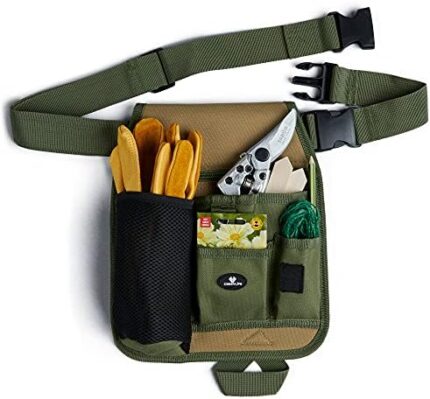 Handy Organizer Garden Tool Pouch - Unisex Utility Belt Apron for Gardening Gifts, Plumbing, Florists, Woodwork, DIY - with Multiple Pockets for Hand Tools & Adjustable Waist Belt Case4Life