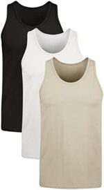 Hanes mens Originals Stretch Cotton Tank Pack, Moisture-wicking Tank Tops, Tagless, 3-packUndershirt