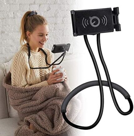 Heart Horse Neck Phone Holder Lazy Bracket, Flexible Mobile Phone Mount, DIY 360° Rotating Stand Phone Holder for Table Bed to Release Your Hands