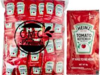 Heinz Ketchup Packets (9g) – 100 Count - Ketchup Condiment Packs in Custom CMC Products Food Safe Slide Seal Bag, bundle, packaged by CMC Products