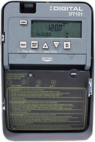 Intermatic DT101D89 24-Hour Electronic Control Timer - Versatile Programming, Reliable Performance - Indoor/Outdoor Lighting, Pumps, Motors