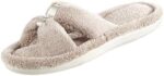 Isotoner Women's Microterry Satin X-Slide