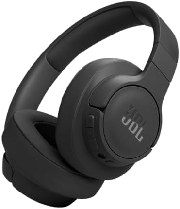 JBL Tune 770NC - Adaptive Noise Cancelling with Smart Ambient Wireless Over-Ear Headphones, Bluetooth 5.3, Up to 70H Battery Life with Speed Charge, Lightweight, Comfortable & Foldable Design (Black)