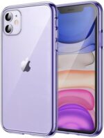 JETech Case for iPhone 11 6.1-Inch, Non-Yellowing Shockproof Phone Bumper Cover, Anti-Scratch Clear Back (Deep Purple)