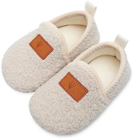 JOINFREE Kids Winter Indoor Household Shoes Toddler Boys Girls House Slippers Warm Socks for Kids