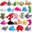 JOYIN 24 Pcs Mini Sea Animal Plush Toys, 3” Stuffed Sea Animal Bulk for Kids Birthday Party Favors, Basket Stuff, Pinata Fillers, Goodie Bag Fillers, School Prizes, Valentine's Day Party Supplies