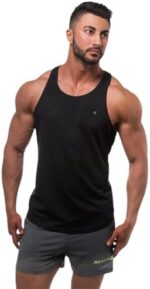 Jed North Men's DRI-FIT Microfiber Bodybuilding Stringer Tank Top Weight-Training Y-Back Racerback