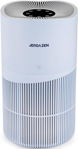 Jerdazen Air Purifiers for Home Large Room, Covers Up to 2216 ft², True HEPA 13 Activated Carbon Filter Remove 99.97% Dust Smoke Odor Pollen Pets Hair Dander Allergies(blue)