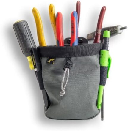 Joey Pouch | Clip-On Tool Belt Bag for Tools, Screws, and Nails - Great for an Electrician, HVAC Tech, Plumber, Carpenter, Contractor, Handy Man, and Any Tradesperson Who Wears a Small Utility Pouch