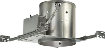 Juno Lighting IC22 W G 6" IC-Rated Universal Incandescent Housing with Push in Electrical Connectors and Air-Loc Gasket