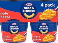 KRAFT Macaroni & Cheese Dinner Cups Triple Cheese 4-Pack