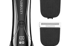 Keyshine 2 in 1 Groin Hair Trimmer & Body Groomer for Men, Ball Shaver with Different Replaceable Ceramic Blades Specifically Designed to Balance Safety and Sharpness, Keep Your Trim Neat Clean