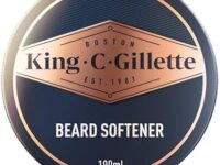 King C. Gillette Soft Beard Balm, Deep Conditioning with Cocoa Butter, Argan Oil and Shea Butter, 100 mL