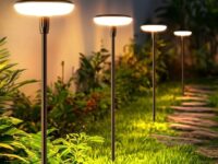 LETMY Solar Lights Outdoor Garden, Upgraded 6 Pack 34LM Tall Solar Garden Lights Outdoor, Waterproof Solar Swaying Lights, Up to 12 Hrs Auto On/Off Solar Lights for Outside Yard Patio Pathway Decor