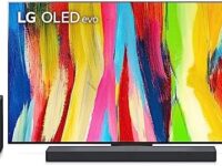 LG OLED Evo C2 Series 65” Alexa Built-in 4k Smart TV (3840 x 2160) & LG OLED C-Series Dolby Atmos Soundbar SC9S