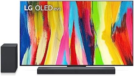 LG OLED Evo C2 Series 65” Alexa Built-in 4k Smart TV (3840 x 2160) & LG OLED C-Series Dolby Atmos Soundbar SC9S