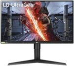 LG Ultragear 27GL83A-B 27 inch 16:9 QHD IPS 144Hz 1ms NVIDIA G-SYNC Compatible Gaming Monitor, Black