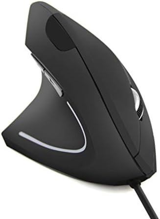 Left Handed Mouse,Ergonomic Vertical USB Wired Mouse 800/1200/1600 DPI Optical 6 Buttons Gaming Mice for PC Laptop Computer Desktop Mac (Left Hand)