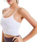 Lemedy Women Padded Sports Bra Fitness Workout Running Shirts Yoga Tank Top