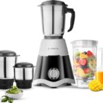 Longway Super Dlx 4 Jar 750 Watt Mixer Grinder - Black & Grey - ABS body |Heavy Duty Motor| |Nano-grinding technology | 304 Grade Stainless Steel Blade | Noise levels 80-90 DB |1 Years warranty