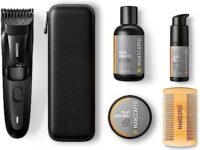 MANSCAPED® The Beard Hedger® Advanced Kit Includes Our Premium Precision Beard & Mustache Trimmer, Hydrating Shampoo, Softening Conditioner, Moisturizing Oil & Facial Hair Comb