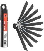 MAXPOWER 50 Pack 9 mm Utility Knife Replacement Blades, Box Cutter Blades, 60° Snap-Off Blades for Precision Cutting and Multi-Purpose Use