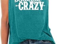 MEESHEEP Women Country Music Shirt Beautiful Crazy Tank Tops Summer Sleeveless Tee