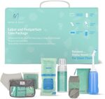 Mama & Wish Postpartum Recovery Kit - Includes Peri Bottle, Comfy Garments & Essentials for Women After Birth