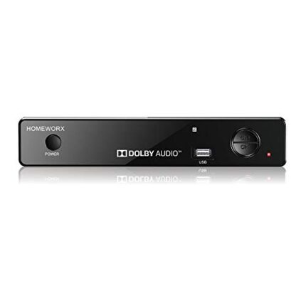 Mediasonic HomeWorx ATSC Digital Converter Box with TV Tuner, TV Recording, USB Multimedia Function (HW-150PVR-Y22)