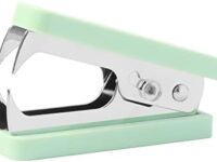 Mint Green Staples Remover Plastic Body Steel Jaws Staple Puller Removal Tool for Dress Up Home Office School Desk Accessories Gift (1 Pack, Mint Green)