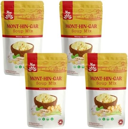 Moe Mont-Hin-Gar Soup Mix, Conventional, Non-GMO, 20 Servings (4 Pack)