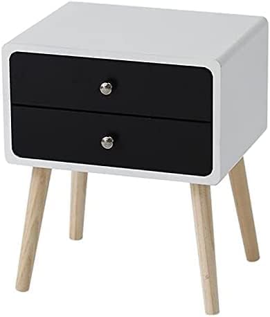 Nightstand Side Table Bedside Table with Two Drawer Practical Beauty Bedroom Furniture Saving Space Nightstands Side Table Bedside Table Bedside End Table (Color : D, Size : 42x32x50cm) Decoration