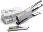 Officemate Classic Plier Stapler Bundle with 10,000 Staples, Metal, Silver (97768)