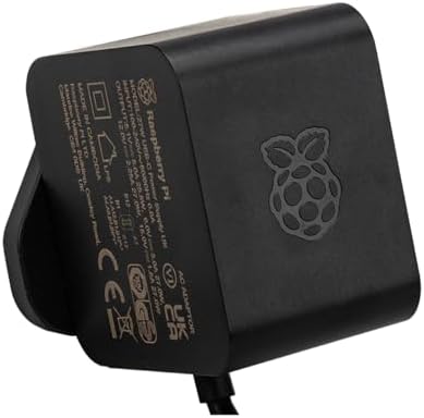 Official Raspberry Pi 5 27W USB-C Power Supply (US/Canada) (Black)