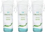 Organyc - 100% Organic Cotton Rounds - Biodegradable Cotton, Chemical Free, For Sensitive Skin (210 Count) - Daily Cosmetics. Beauty and Personal Care