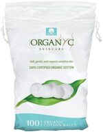 Organyc Beauty Certified Organic Cotton Balls, 100 Count