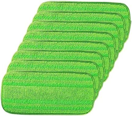 Orighty Reusable Mop Pads Compatible with Swiffer WetJet - Microfiber Pad Refill Machine Washable for Household Cleaning - Cleaning Floor Mop Head Pads Work Wet and Dry - Pack of 8