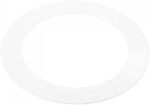 PATIKIL 4" ID 5.5" OD Light Trim Ring, White Goof Ring Matte Circular Light Cover Lighting Fixture for Ceiling Wall Recessed Can Downlights