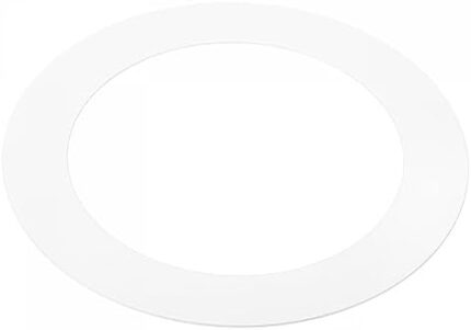 PATIKIL 4" ID 5.5" OD Light Trim Ring, White Goof Ring Matte Circular Light Cover Lighting Fixture for Ceiling Wall Recessed Can Downlights