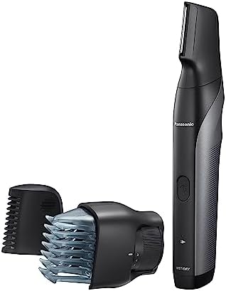 Panasonic ERGK80S Slim Line Body Groomer with Two Attachments, Silver