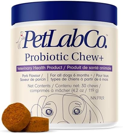 PetLab Co. Probiotics for Dogs - Support Gut Health, Itchy Skin, Seasonal Allergies, and Yeast with Each Tasty Chew - Dog Probiotics - Safe for Small, Medium and Large Dogs - Packaging May Vary