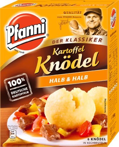 Pfanni Potato Dumplings half & half (Kartoffel Knödel Halb & Halb) 200g