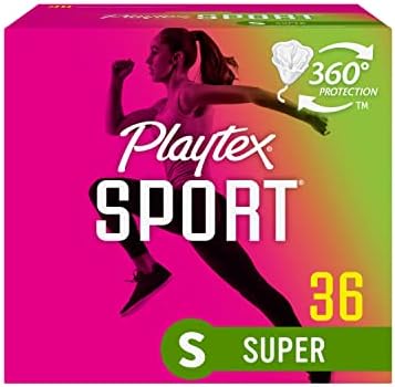 Playtex Sport Tampons, Super Absorbency, Pack of 36 Tampons