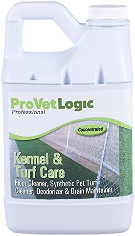 ProVetLogic Kennel & Turf Care- Floor Cleaner, Synthetic Pet Turf Cleaner, Deodorizer & Drain Maintainer (Concentrated)- 1/2 Gallon