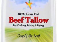 Proper Foods 100% Grass-Fed Beef Tallow - Pasture Raised - For Cooking, Baking & Frying - 16 oz