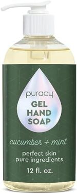 Puracy Organic Hand Soap, For the Professional Hand Washers We’ve All Become, Moisturizing Natural Hand Soap, Liquid Hand Soap for Soft Skin - Hand Wash/Liquid Soap (Cucumber & Mint - 355ml)