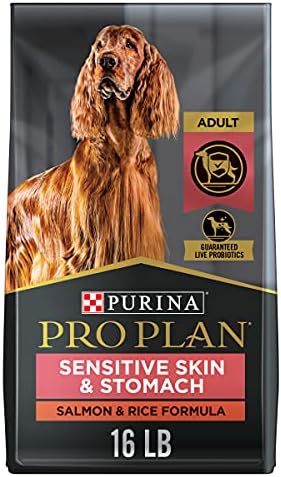 Purina Pro Plan Sensitive Skin & Stomach Dry Dog Food, Salmon & Rice - 7.26 kg Bag