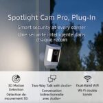 Ring Spotlight Cam Pro, Plug-in | 3D Motion Detection, Two-Way Talk with Audio+, and Dual-Band Wifi (2022 release) - White