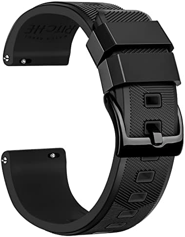 Ritche Silicone Watch Band 18mm 20mm 22mm Quick Release Rubber Watch Bands for Men Women